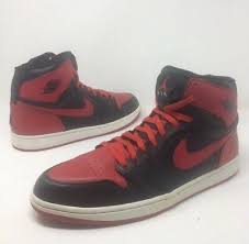 Air Jordan 1 High Strap Banned Red Black White Mens Size In 2020 Black And White Man Air Jordans Black And Red