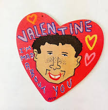 Miz Thang (Deb Garner) Valentine Folk Art Hearts #folk art