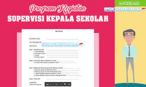 Program Kerja Supervisi Kepala Sekolah Terbaru Microsoft Excel Words Education