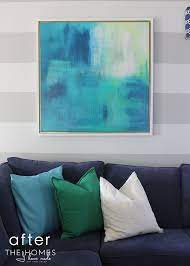 Easy Diy Canvas Art Frame The Homes I Have Made Diy Canvas Frame Framing Canvas Art Canvas Painting Diy