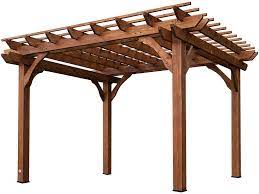 This design here is one of the most popular patterns of pergola cover ideas among metal enthusiasts. Amazon Com Backyard Discovery 12 By 10 Cedar Pergola Patio Lawn Garden