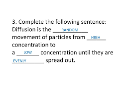 Describe what will happen over time. Ppt Diffusion And Osmosis Worksheet Powerpoint Presentation Free Download Id 2568552