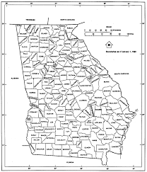 Georgia Counties Map The Georgia Project Of Usgenweb Georgia Map County Map Map