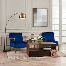 Explore ethan allen's modern coffee tables in a range of materials, sizes, styles, shapes, and finishes. Henry Coffee Table With Walnut Finish Teamson Home Uk