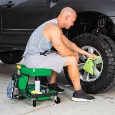 Heavy duty bases with large rolling casters, adjustable sea. Heavy Duty Rolling Work Stool Steel Vision Tools