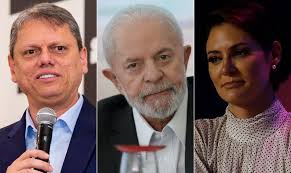 A desvantagem de Michelle em relação a Tarcísio detectada pelo PL nas  pesquisas contra Lula