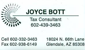 Joyce Bott, Tax Preparer