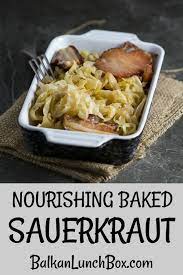 Baked Sauerkraut Podvarak Balkan Lunch Box Recipe Veggie Recipes Healthy Vegetarian Recipes Healthy Fast Dinner Recipes