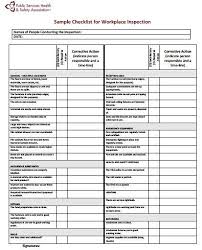 A vehicle inspection form is used by police stations to perform weekly safety inspections on their vehicles. Health And Safety Inspection Checklist Template