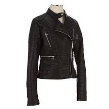 Need This In Blue Faux Leather Moto Jacket 130211416 Faux Leather Coats Women Burlington Coat Factory Coats For Women Jackets Coats Jackets Women