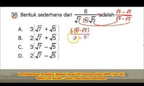 Soal unbk matematika smp 2018 dan pembahasannya. Soal Unbk Matematika Smp 2018 Dan Pembahasannya Kunci Ujian