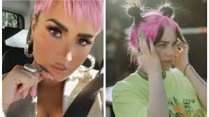 As promised, billie eilish has changed her hair color from her signature green to blonde! Demi Lovato To Billie Eilish Which Diva Has The Hottest Pink Hair Style Iwmbuzz