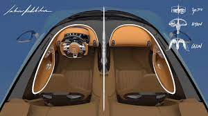 Instead of small parts and pompous waste of space, the interior is dominated by defined minimalism. Bugatti Chiron Reduction To The Essentials Auto Design