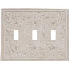 Take a long drive through the countryside on a fall day. Amerelle Faux Stone 3 Gang Toggle Resin Wall Plate Almond 8349ttta The Home Depot