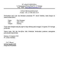 Contoh surat keterangan karyawan tetap pdf. Contoh Surat Sk Pegawai Tetap Contoh Surat