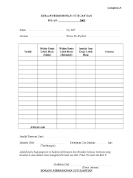 Pasal 81 ayat (1) tertulis bahwa karyawan perempuan yang dalam masa haid merasakan sakit dan memberitahukan kepada pengusaha, tidak wajib bekerja pada hari pertama dan kedua pada waktu. Borang Cuti Ganti