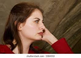 Side Shot Young Lady Leaning On Stock Photo 60629569