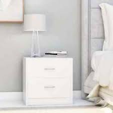 The door and door fascias also have rounded side edges. X Bedside Cabinets White 40x30x40cm Chipboard Nightstands Sideboards E6w2 Ebay