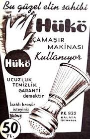 Huko Camasir Makinesi Reklam Posteri Reklam Vintage Posterler