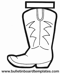 Cowboy Boot Coloring Page Unique Cowboy Boot Bulletin Boards In 2020 Rodeo Crafts Western Crafts Wild West Theme