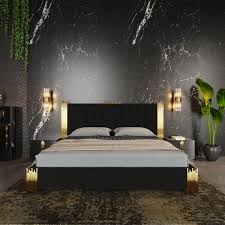 Take a look at these 15 luxurious black and gold bedrooms and you'll be ready for a bedroom makeover by the end. Modrest Token Modern Black Gold Bedroom Set Beds Bedroom