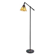 Whether you're looking for leadlight ceiling lights, tiffany lamp shades, or beautiful. Interiors 1900 74355 Dark Star Single Light Task Floor Lamp In Tiffany Ideas4lighting