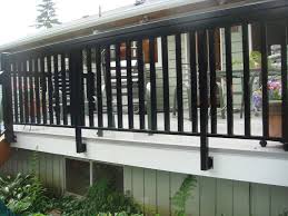 The peak aluminum railing system is designed with an emphasis on style, durability and quality. North Vancouver New Deck Stairs Railings Deck Pros Construction Railing Inc