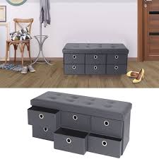 Parcourez notre sélection de coffre de rangement : Banc Coffre Rangement Gris 6 Tiroirs 100x38x38 Cm Pvc Accessoires