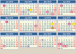 We will be visiting malaysia this week! 2018 Calendar With Holidays South Africa Printable Week Calendar