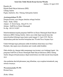 Saya doakan agar mendapatkan posisi yang tepat sesuai kemampuanmu. 16 Contoh Surat Izin Tidak Masuk Kerja 100 Pasti Di Izini Oleh Pimpinanmu