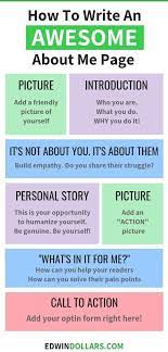 How To Write An About Me Page For A Blog Free Template About Me Page About Me Blog Blog Writing