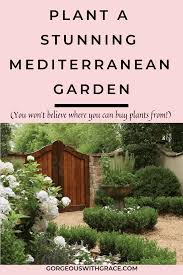 A Mediterranean Garden Is Wonderful If You Live In A Hot And Sunny Climate You Can Mediterranean Garden Mediterranean Garden Design Mediterranean Landscaping