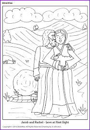 There's something for everyone from beginners to the advanced. Coloring Jacob And Rachel Kids Korner Biblewise