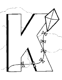 This fun alphabet coloring page will have your child coloring a cool kangaroo while learning the shape and sound of the letter k. Letter K Coloring Page