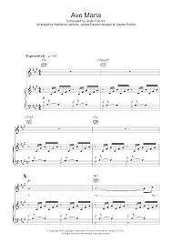 Please copy and paste this embed script to where you want to embed. Ave Maria Sheet Music Katherine Jenkins Piano Vocal Guitar