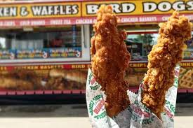 Tips to get fried chicken batter to stick to skinless chicken? Frosted Flakes Chicken On A Stick Wisconsin State Fair