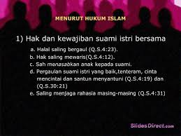 Mungkin ada di kalangan suami yang leka apabila isteri menggunakan. Hak Dan Kewajiban Suami Isteri Dalam Perkawinan Menurut Hukum Islam Uu No 1 Tahun 1974 Tentang Perkawinan Dan Kompilasi Hukum Islam Khi Ppt Download