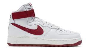 Though used often throughout the nike umbrella, contrast stitch has only become a focus for the af1 more recently. Nike Air Force 1 High Summit White Team Red Nike Sole Collector