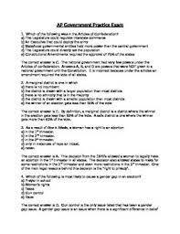 Ap Government Full Length Practice Exam By Rich Wiess Tpt