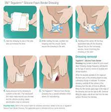 Applying the dressing position dressing prepare dressing 1 while holding the side tabs, position the dressing over the wound and apply. 3m 90641 Dressing Tegaderm 4x4 Foam Silicone 60 Ca Cia Medical