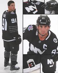 Also, a huge thanks to sportslogos.net a dominant black jersey has, in general (and thankfully), being moved away from in nhl jerseys what the islanders came up with was a refreshingly different and somewhat innovative jersey. Islanders Unveil New Black And White Brooklyn Third Jerseys