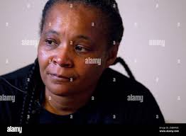 Caroline Frazier, mother of murdered teen Latisha Frazier, pauses during an  interview in Washington, Thursday, April 28, 2011. (AP Photo/Evan Vucci  Stock Photo