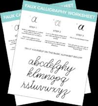 How To Do Faux Calligraphy Free Worksheet The Happy Ever Crafter This is a great way of learning hand lettering maira!
