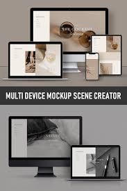 Multi Device Mockup Scene Creator Scene Creator Responsive Website Design Mockup