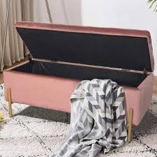 Una casa per i tuoi accessori: Cassapanca Pouf Contenitore Panca Sgabello Poggiapiedi Bakaji