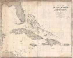 Chart Of The Gulf Of Mexico And Windward Passages Including