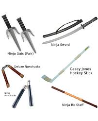 All of the turtles wore red masks. Teenage Mutant Ninja Turtles Weapons Choose Your Weapon