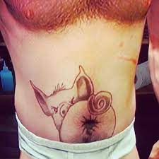 Babe Is Obviously This Guy S Bae Bad Tattoos Belly Button Tattoo Belly Button Tattoos