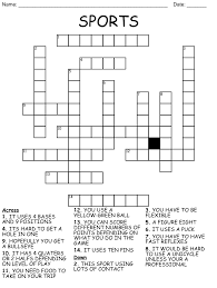 There is a world of online free online crosswords to choose from and finding the … Sports Crossword Wordmint