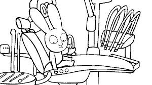 1st grade (3,704) kindergarten (5,392) Coloring Page Simon Rabbit Simon Goes To The Dentist 9